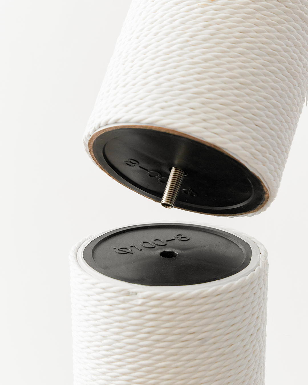 Clover Paper Rope Scratching Post 2-Tier Pale Beige | Preorder
