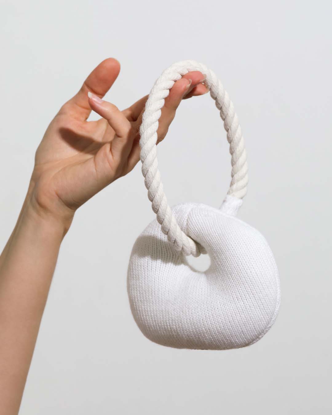 Croissant Plush Toy with Chew Rope