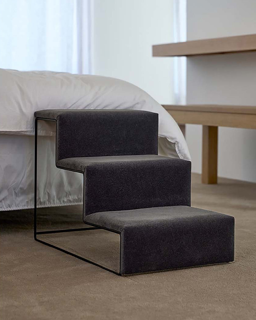 dog stairs with a 3-step design for added height and stability