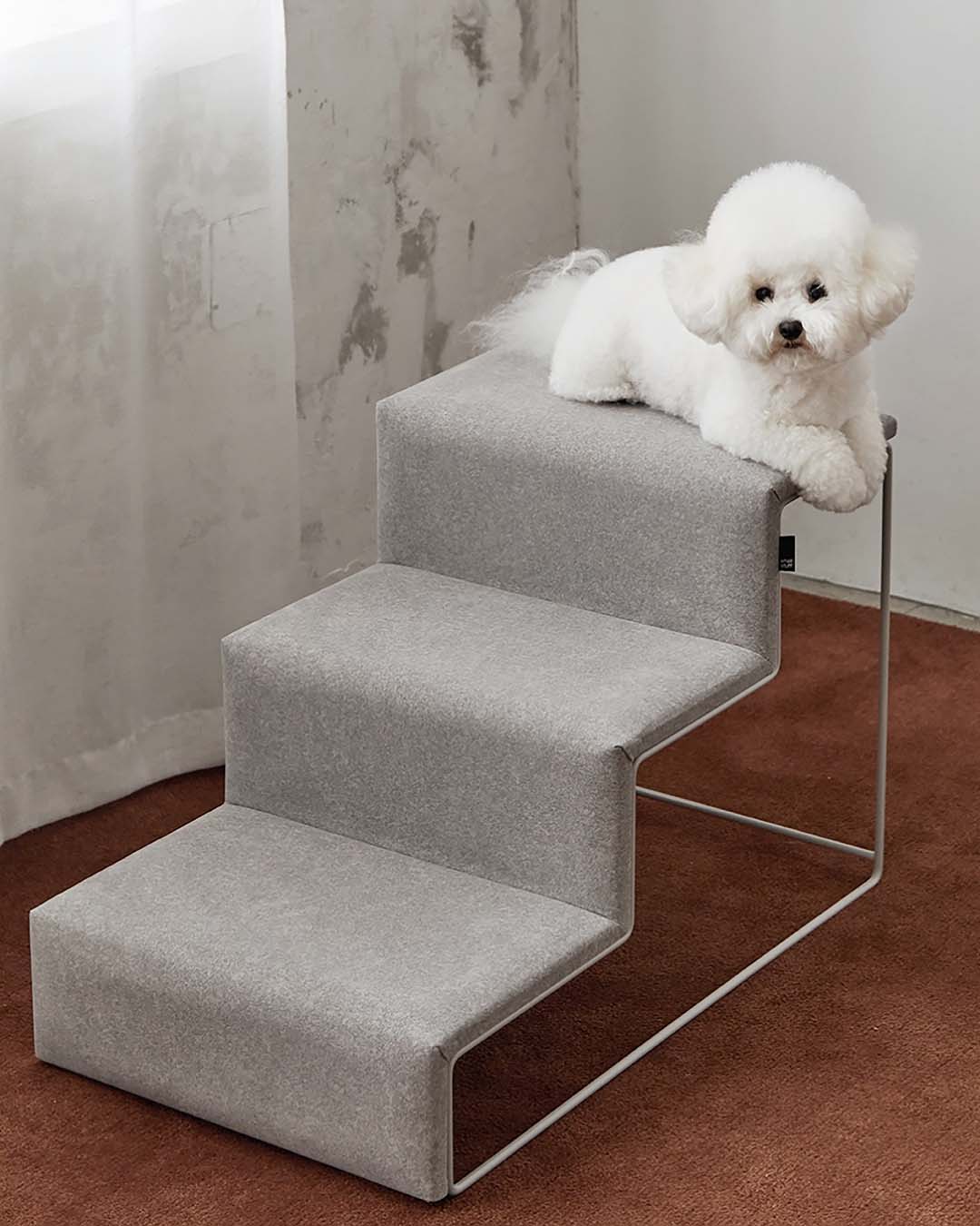 3-step dog stairs designed for everyday home use