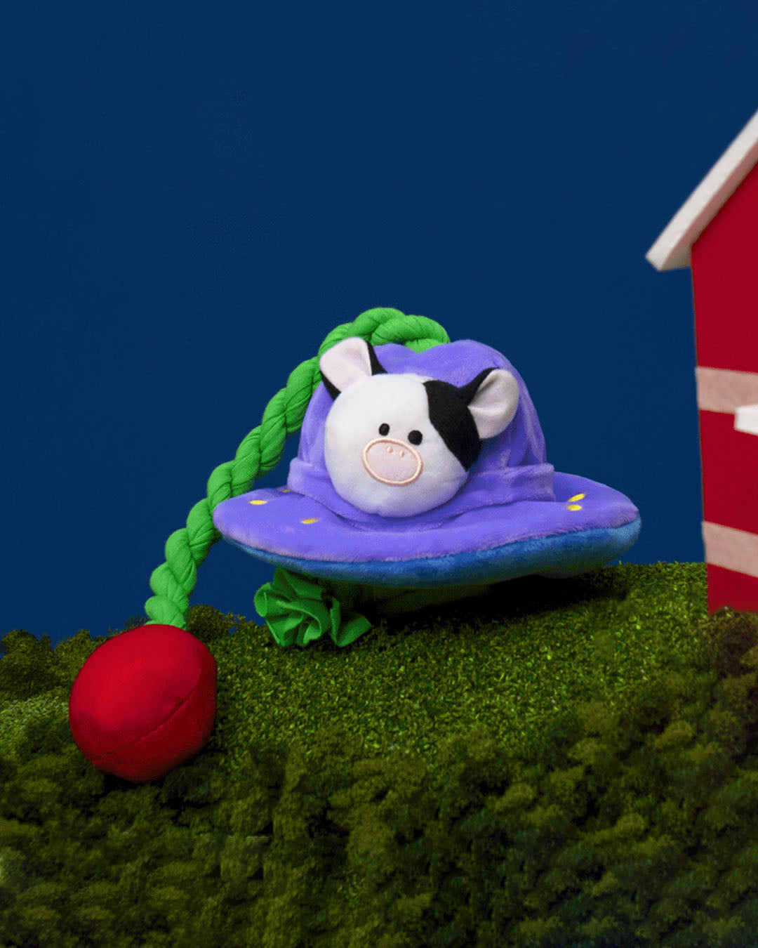 UFO Cow Abduction Tug Toy