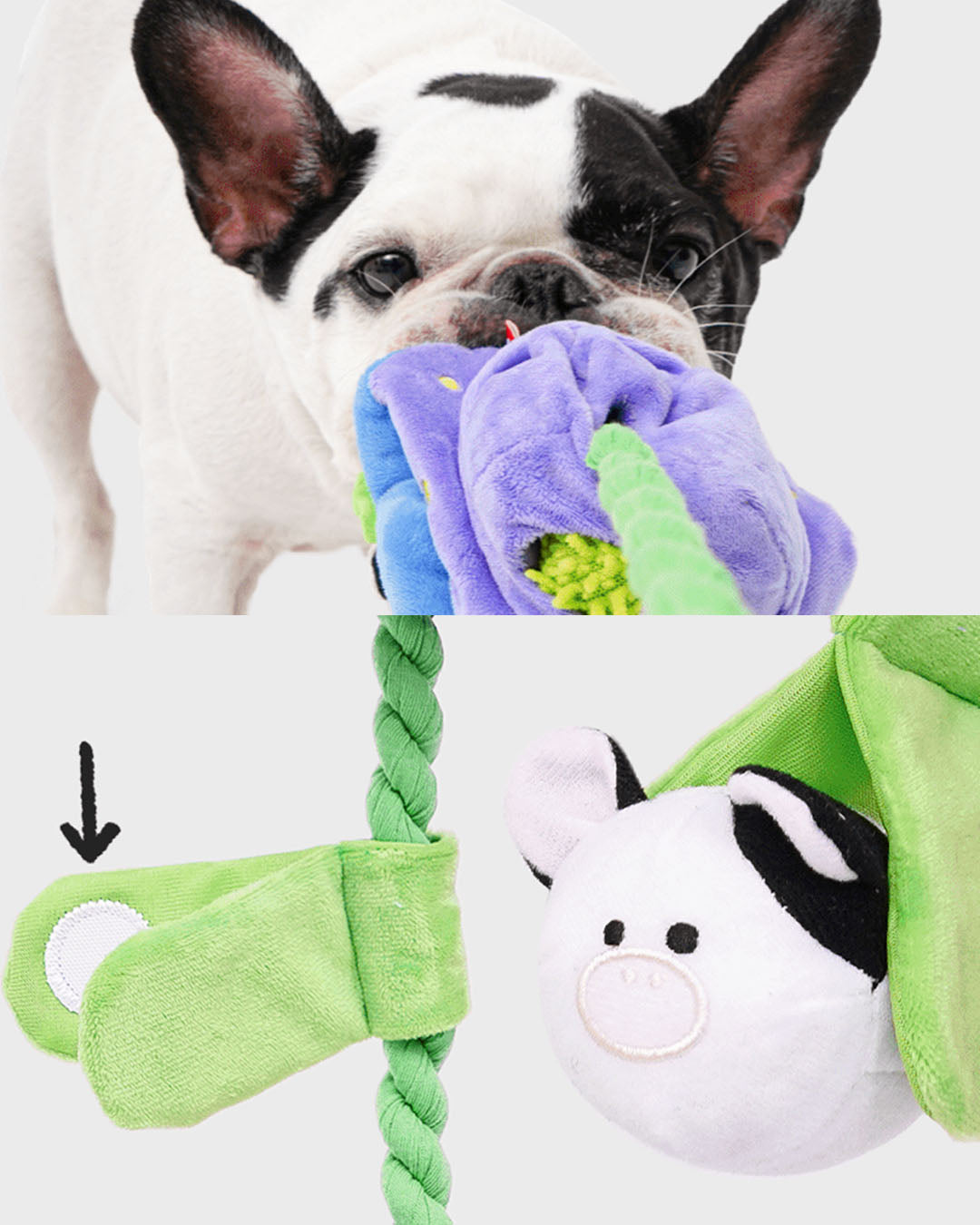 UFO Cow Abduction Tug Toy