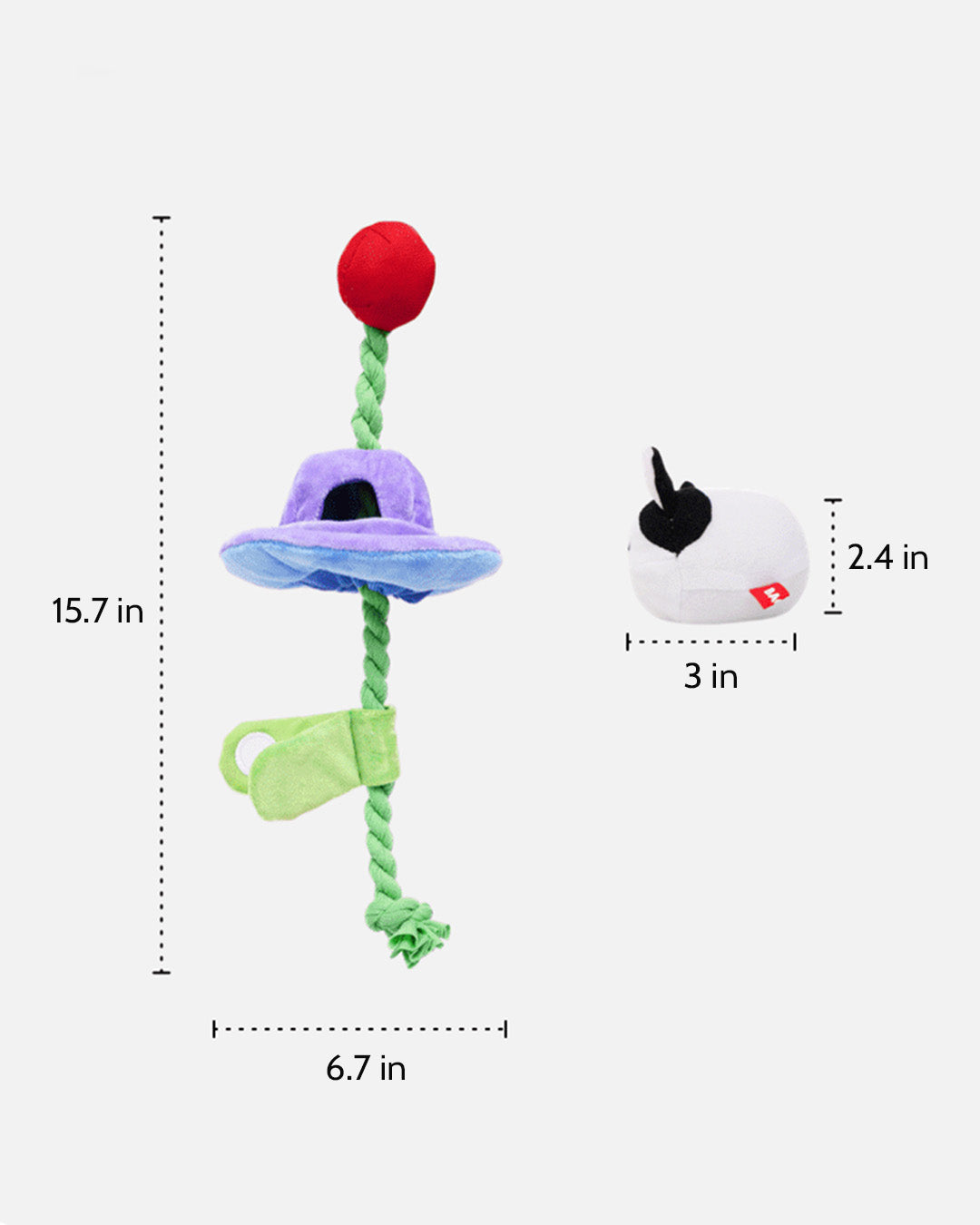 UFO Cow Abduction Tug Toy