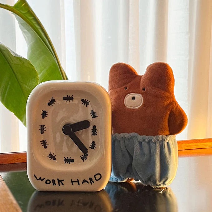 Crinkle Squeaker Nosework Toy Walking Bear in a vintage cute room.