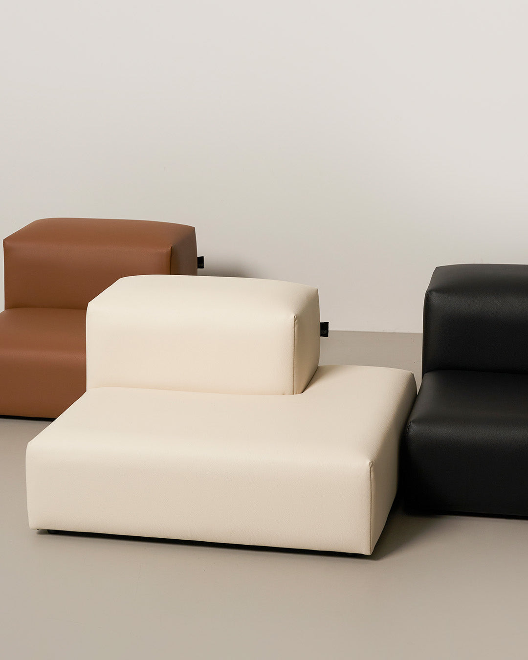 Extended Step Vegan Leather Cream