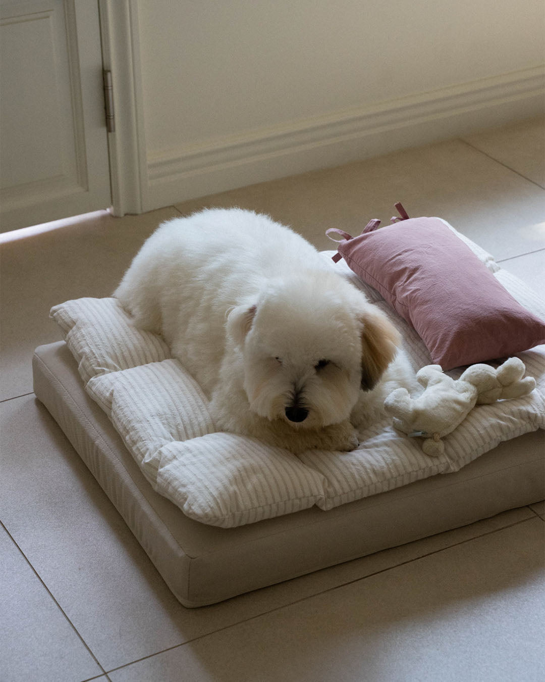 Square Bedding Set Mallow Pink