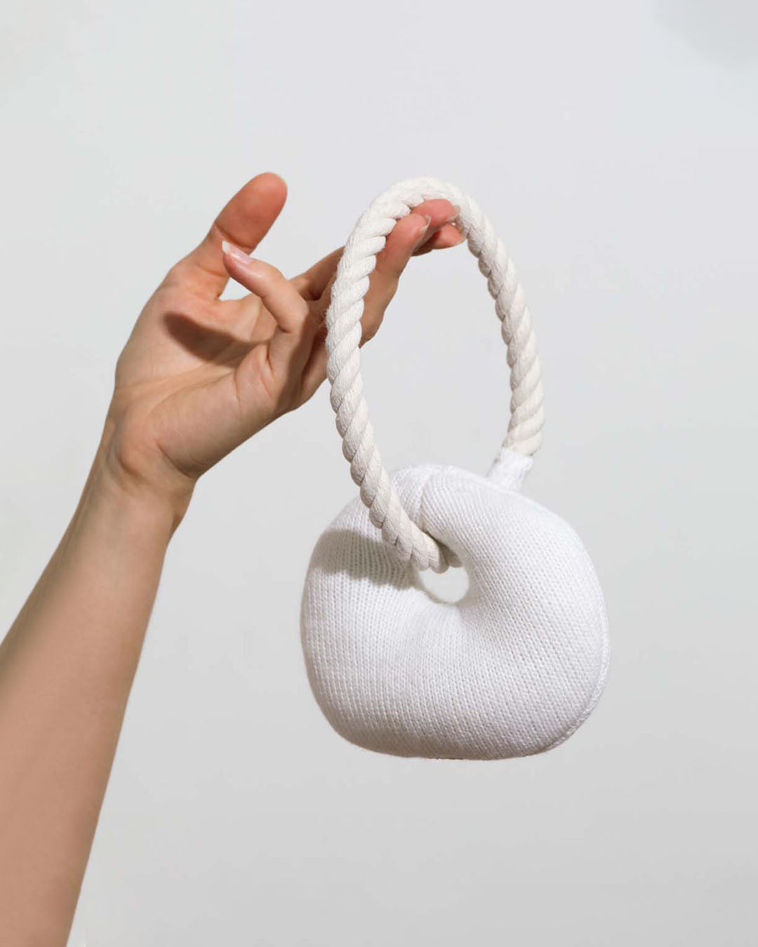 Croissant Plush Toy with Chew Rope