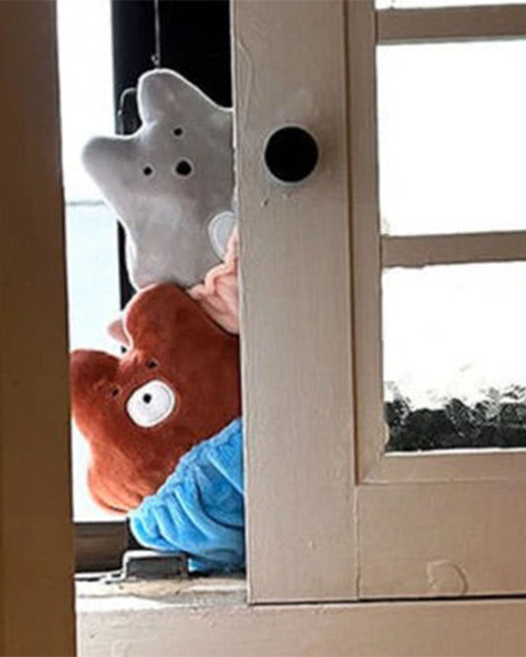 Crinkle Squeaker Nosework Toy - Standing Wolf