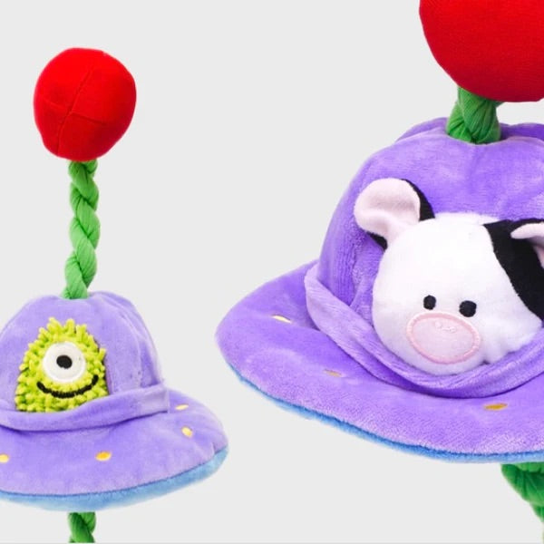 UFO Cow Abduction Tug Toy