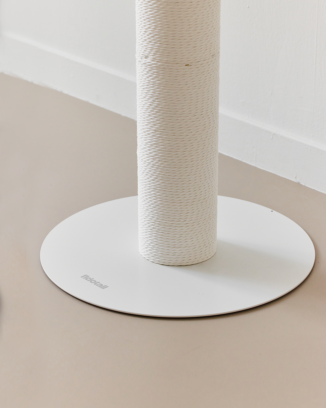 Clover Paper Rope Scratching Post 2-Tier Pale Beige | Preorder