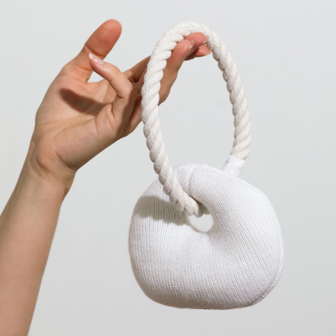 Croissant Plush Toy with Chew Rope