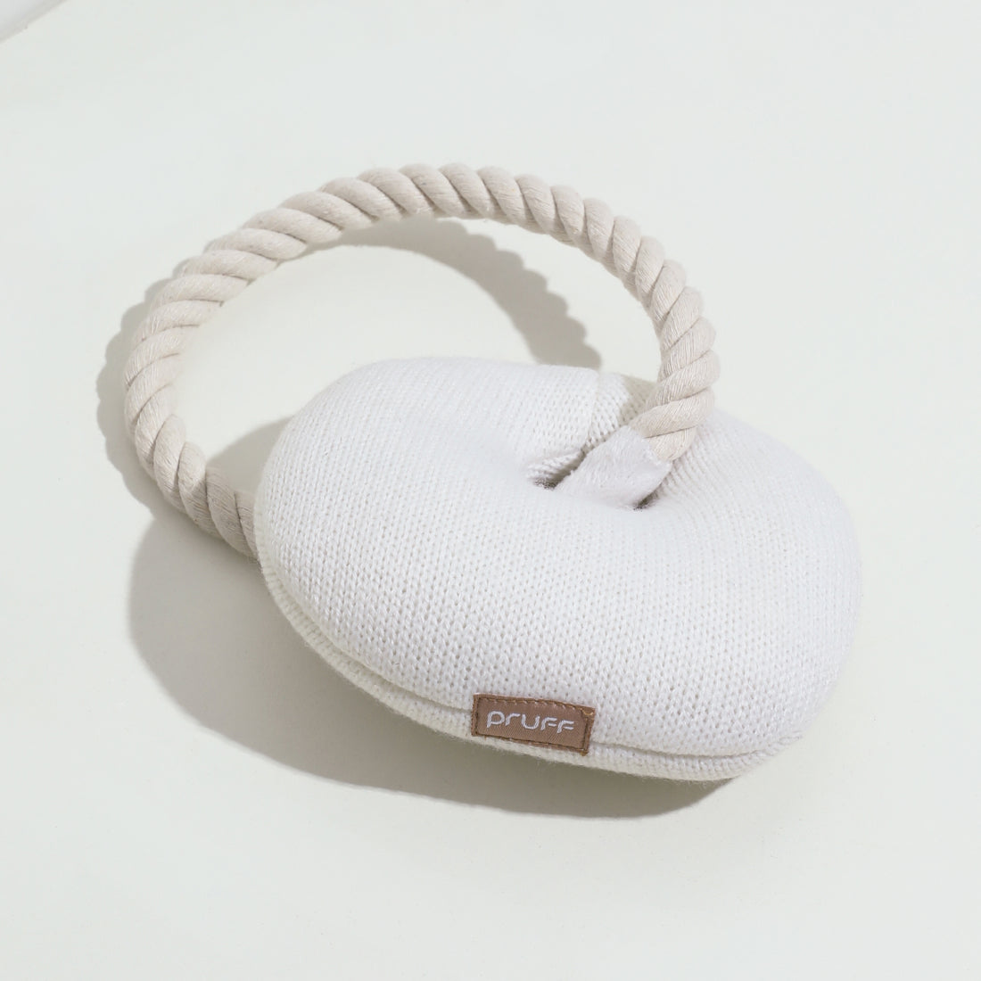Croissant Plush Toy with Chew Rope