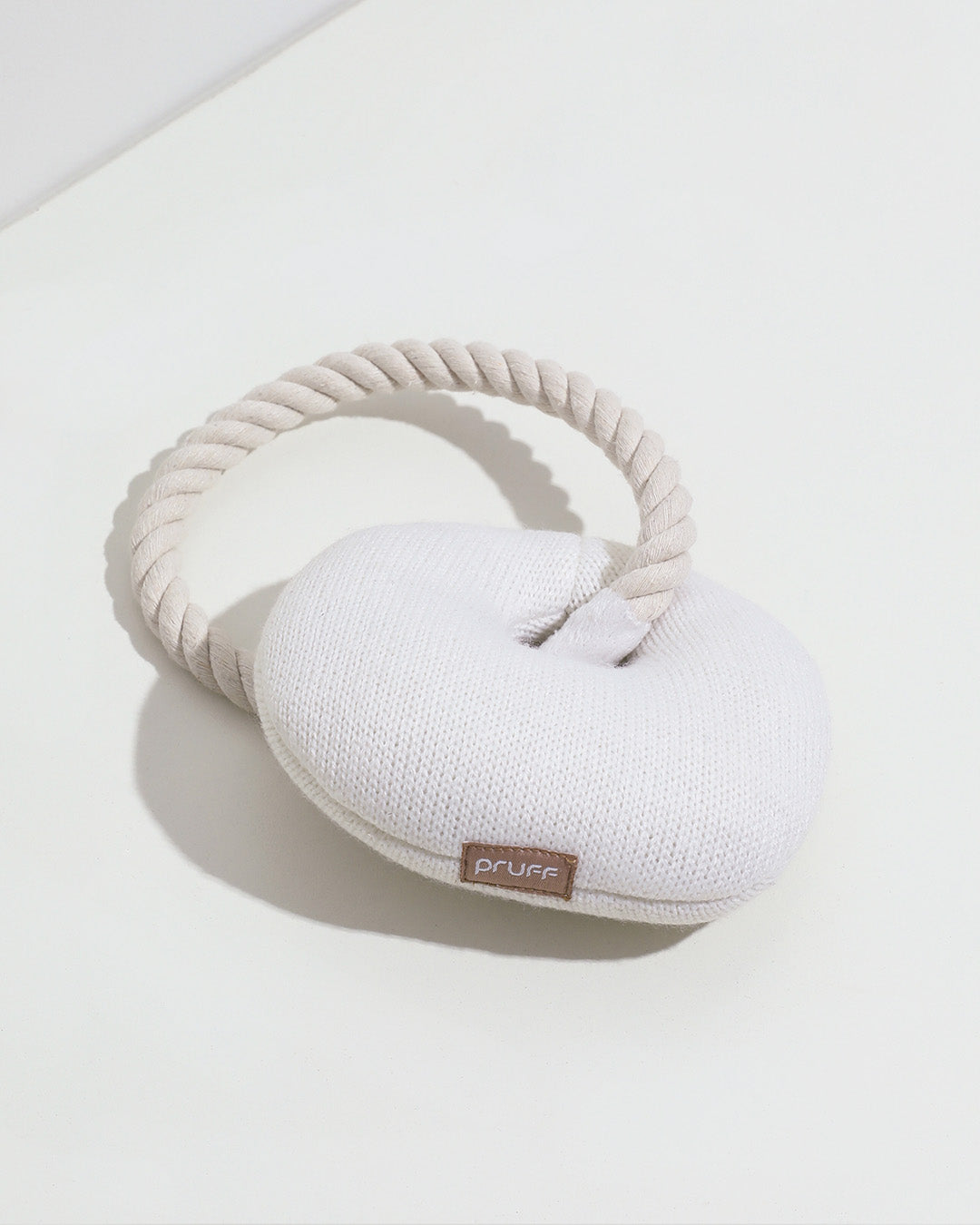 Croissant Plush Toy with Chew Rope