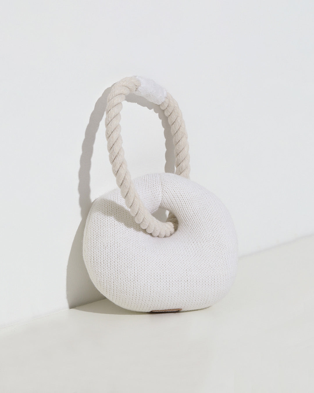 Croissant Plush Toy with Chew Rope
