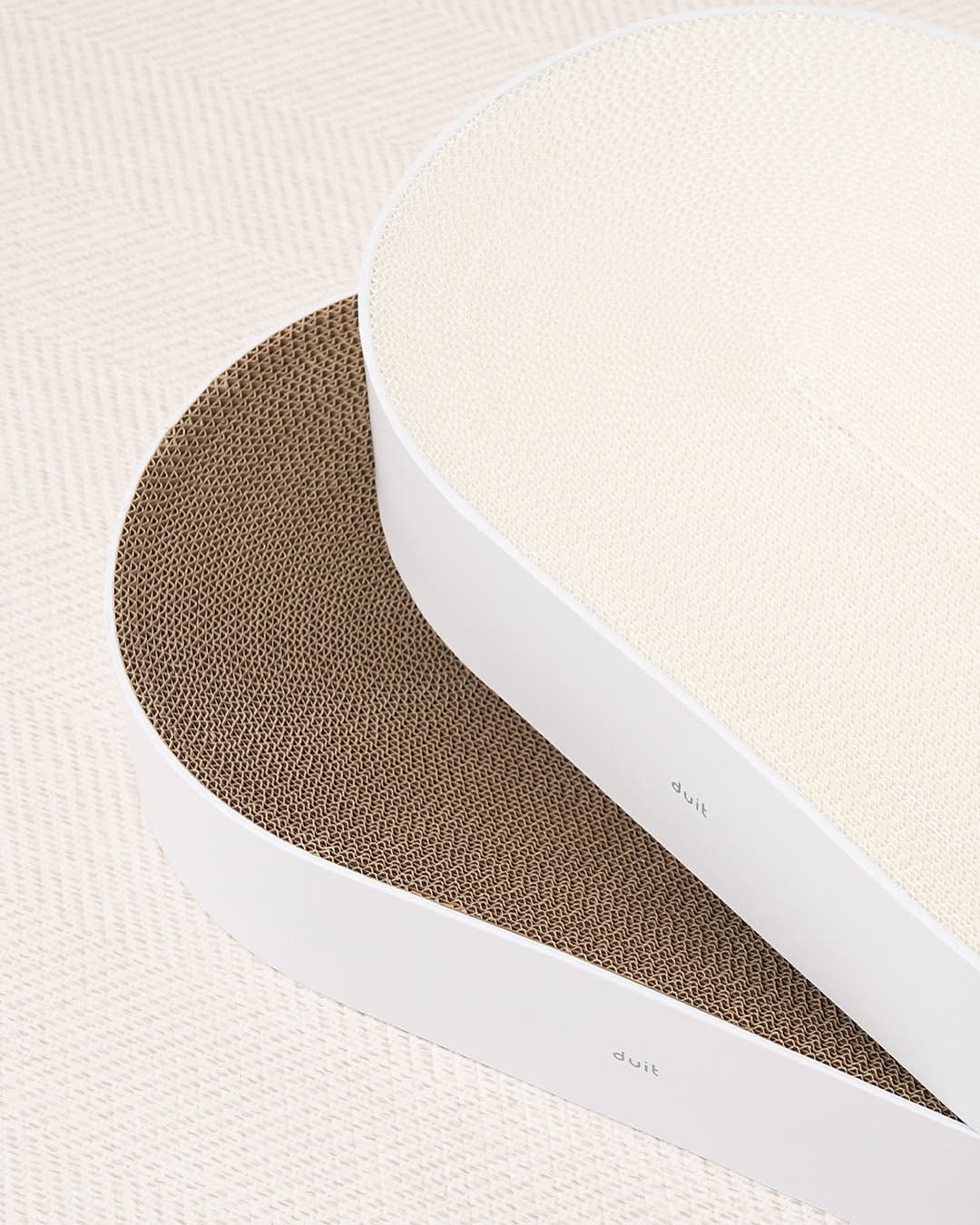 Eco-Friendly Oval Cat Scratcher Lounge & Bed | Design for Pets